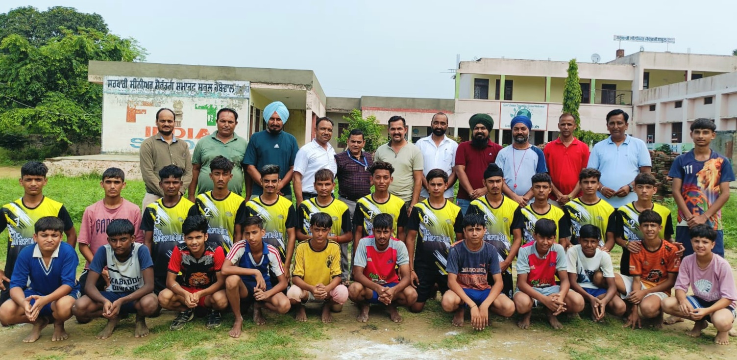 Sports kits were provided to the players of Habowal school